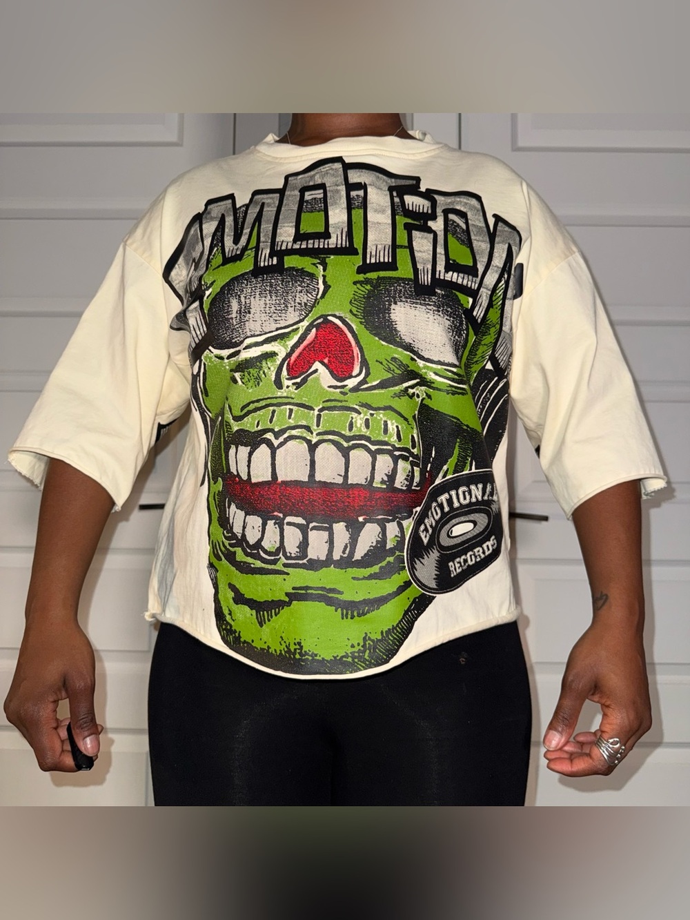 Mixed Emotion “Monster” Cropped Tee